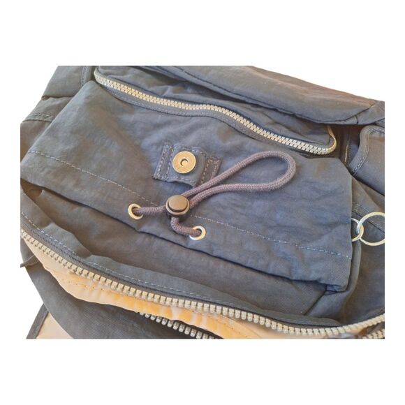 Kipling Black Ravier Medium City Backpack with plush monkey bag charm NWOT - Picture 8 of 12